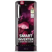 LG 185 L, 5 Star, Smart Inverter, Direct Cool Single Door Refrigerator (GLD1956ZAPI, Purple Ilan, Fit Max Chiller Tray, Base stand with Drawer & Runs on Home Inverter)