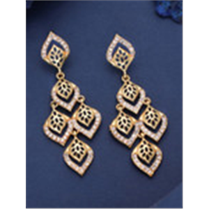 Anouk Gold-Plated Brass Artificial Beads Drop Earrings