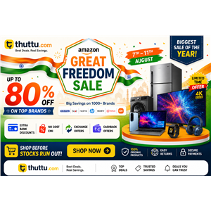 Amazon Great Freedom Sale (7th – 11th AUG) – Up to 80% OFF