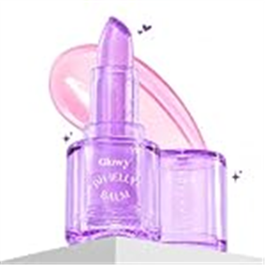 Glamveda Glowy pH Jelly Balm 4g | pH Adapting Lip Balm with Custom Pink Tint | Hydrating Jelly Gloss Balm | Shimmer Lip Glow | Non-Sticky Lip Care