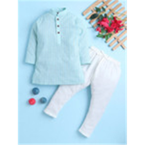 Baesd Boys Striped Regular Kurta with Pyjamas