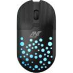 Ant Value FKAPU05 / Silent, Adj. DPI, RGB Lights Wireless Optical Mouse (2.4GHz Wireless, Black)