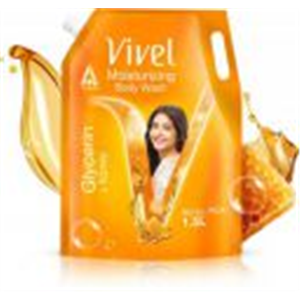 Vivel Glycerin & Honey Body Wash Shower Gel, for Soft, Glowing & Moisturized Skin - (1500 ml)