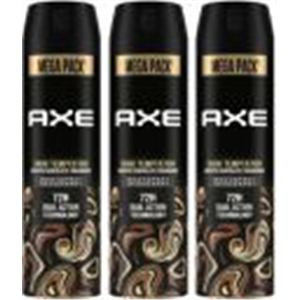 AXE Dark Temptation Deodorant Spray - For Men (645 ml, Pack of 3)