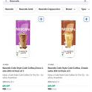 Instamart : Nescafe Cafe Style Cold Coffee, Classic Latte 200 ml Pack of 3 at Rs.85