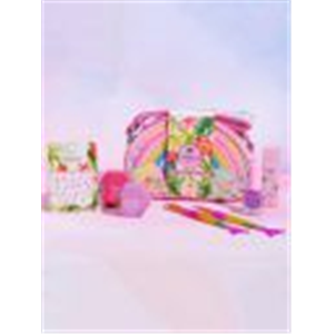 Whimsy Beauty Set Of 7 Rainbow Sling Bag Beauty Kit for Preteen and Teen Girls