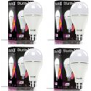 Sturlite Klik (3 in 1) 15W LED Inverter Bulb (Pack of 4) 14 hrs Bulb Emergency Light (White)
