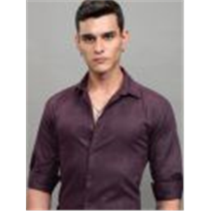 HIGHLANDER Men Dobby Checked Occasion Slim Fit Shirt