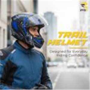 Rydr AC Dx Flip-Up Full Face Motorbike Helmet with Bag | | Durable Two-Wheeler Helmet