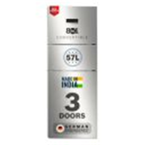 Bosch 302L, 3 Star, MaxFlex Convert Frost Free Triple Door Refrigerator | 8-in-1 Convertible Storage Modes | (CMC33S23VI, 2026 Model,Fine Steel)