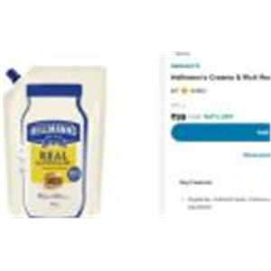 Hellmann's Creamy & Rich Real Mayonnaise 800 g