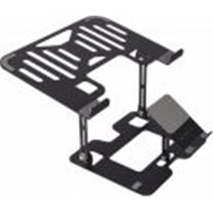 ZEBRONICS NS3500, Foldable, with Mobile Stand, upto 17 inch Laptop Ergonomic Cooling Pad with Adjustable Height (Black)