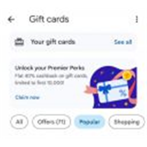 GooglePay : Get 40% Cashback Upto Rs.100 On Gift Card Purchase