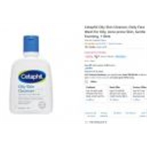 Cetaphil Oily Skin Cleanser, Daily Face Wash for Oily, Acne prone Skin, Gentle Foaming, 118ml
