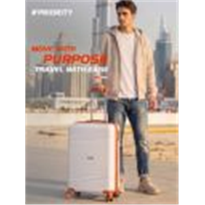PriorityUnisex Textured 360 Degree Rotation Hard Cabin Trolley Bag - 48.38 L