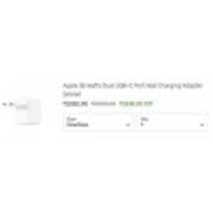 Apple 35 Watts Dual USB-C Port Wall Charging Adapter