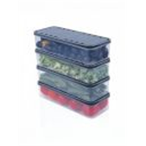 Virtuous Transparent 4 Pieces Fridge Containers