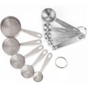 Lishonn Stainless Steel Measuring Cups & Spoon for Kitchen Gadgets for Cooking Measuring Cup Set (250 ml, 125 ml, 80 ml, 60 ml, 30 ml, 15 ml, 7.5 ml, 5 ml, 2.5 ml, 1.25 ml)