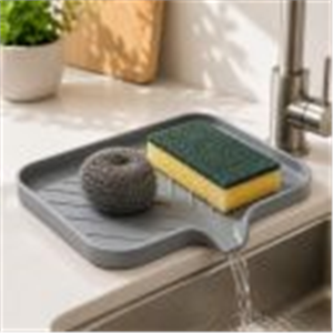Clazkit Silicone Soap Tray for Kitchen Sink