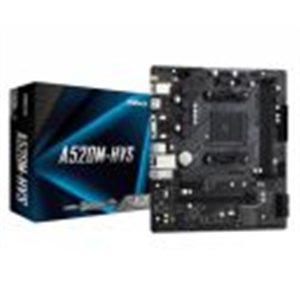 ASRock A520M-HVS AMD A520 Micro ATX Motherboard | AM4 Socket | DDR4 4733+ OC