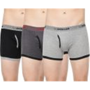 Dollar Bigboss Pack of 3 Combed Cotton Contoured Pouch Support Solid Men Trunk