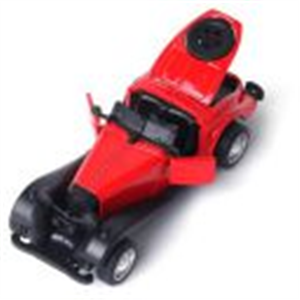 Metal Die-Cast Vintage Open-Top | 1:37 Scale | Collectible Model | Durable Metal Body | Miniature Toy Vehicle | Classic Car Design | Red