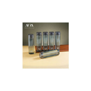 Aura Black Set of 6 Plastic Other Water Bottle