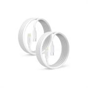 CZARTECH [Pack-2] [1.5 Mt/5 Ft] USB-C Cable Compatible with i-Phone 13/13 pro series/ 12/12 Mini/ 12 Pro/Max/ 11/11 Pro/ 11 Pro Max/XS/XS Max/XR/X/i-Pad and More PD 20W (PVC, 5ft long) White