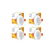 Wipro Garnet 3W Led Mini Downlight for Home & Cabinet| Red|Compact Design with 120° Beam Angle|Recessed Down Light for False Ceiling|Cutout-2.3 Inch|Pack of 4