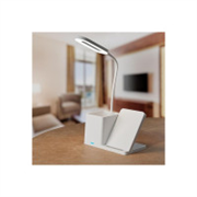 Lifelong LED Desk Lamp with Wireless Charging & Pen Holder | 3 Adjustable Brightness Mode, Eye-Caring Touch Control Table Lamp | 360 Flexible Gooseneck Desk Organizer for Study, Office, Bedroom & Home