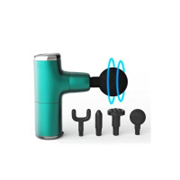Lifelong Wireless LLGM36 Powerful Gun Massager with 4 Heads|Deep Tissue Percussion Muscle Massager for Pain Relief & Recovery|Portable Handheld Electric Fascial Gun Massager (1 Year Warranty, Black)