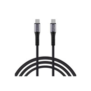 ZEBRONICS TT65S Type C - Type C Braided Cable, 65 Watts..