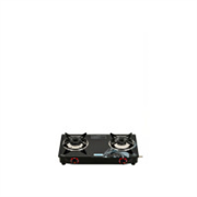 Cello Black Glass Top 2 Burner Automatic Gas Stove