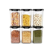 MILTON Plastic Utility Container - 1100 ml (Pack of 6,..