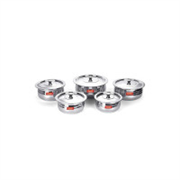 Sumeet Stainless Steel Cook And Serve 5Pc Handi Set Wit..