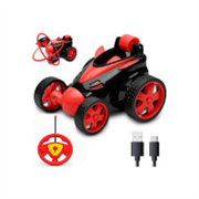 Red 360° Rotating & Rolling Stunt Car Toy | Spin, Stunt..