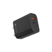 Portronics 20 W PD 3 A Wall Charger for Mobile (Black)..