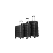 Teakwood Small-Medium-Large 8 Wheels Trolley Bag, Hard..