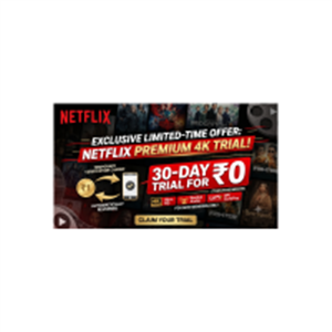 Get Netflix Premium 4k + HDR FREE for 30 days