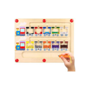 P SQUARE Magnetic Color and Number Maze, Montessori Toy..