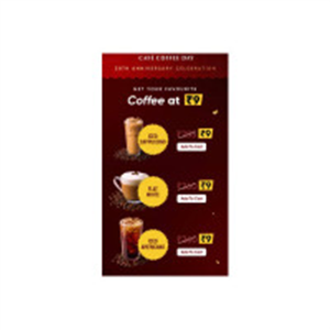CCD Coffee Loot : Get Your Favourite Coffee at Just ₹9