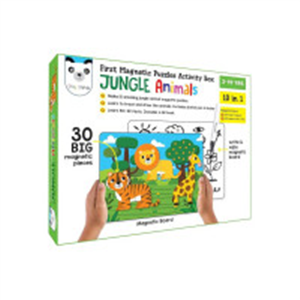 Play Panda Magnetic Puzzles Jungle Animals 10 in 1 with..