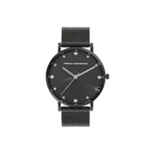 French Connection Black Dial Analog Watch for Women-FCC..