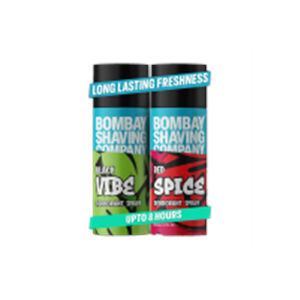 BOMBAY SHAVING COMPANY Red Spice & Black Vibe 150ml x 2..