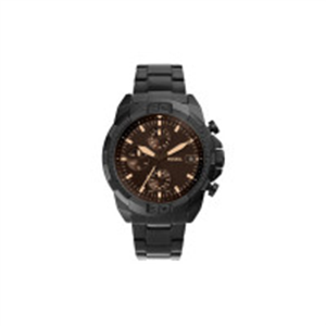 Fossil Men Black Dial & Black Stainless Steel Bracelet..