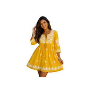 Gauri Laxmi Enterprise Women's Embroidered Georgette Pe..