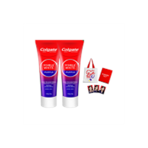 Colgate Visible White Purple Toothpaste Signed Gratitud..