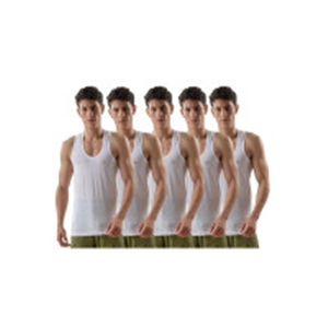 LUX VENUS Vest for Men White | 100% Cotton | Pack of 5