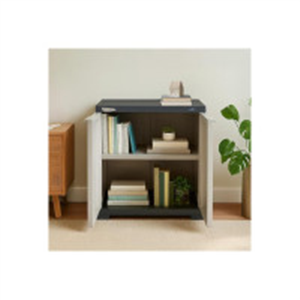Nilkamal SpaceMax 2 Shelves Plastic Bookshelf with 3-Ye..