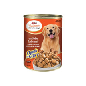 Adult Wet Dog Food Can Liver Chunk in Gravy Flavor 400g